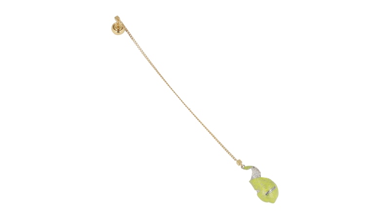 Givenchy Givenchy Single Lemon Charm Earring Zilver
