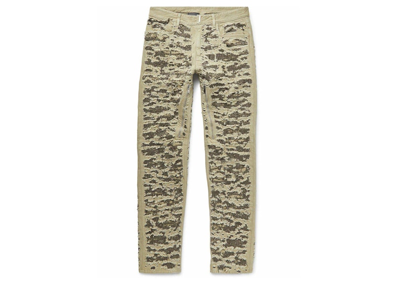 Givenchy Slim-Fit Distressed Jeans Groen