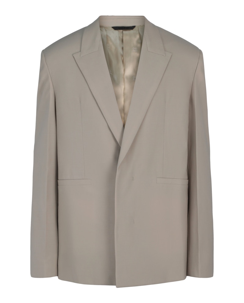 Givenchy Two Button Oversized Blazer Stone Grijs