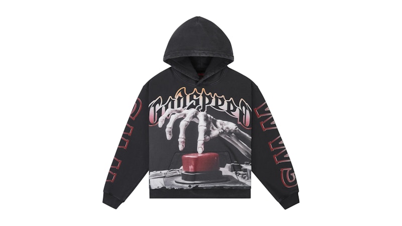 Godspeed Code Hoodie Wash Zwart