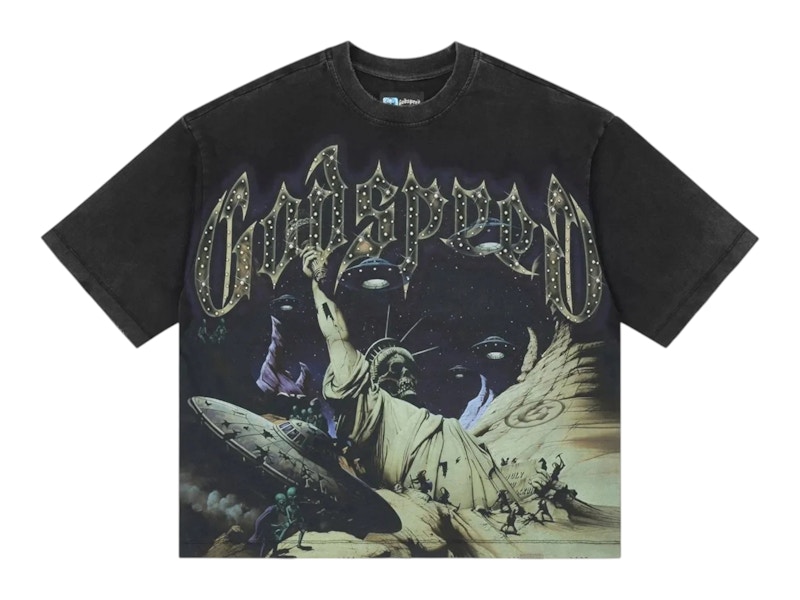Godspeed Divine Extinction Tee Zwart