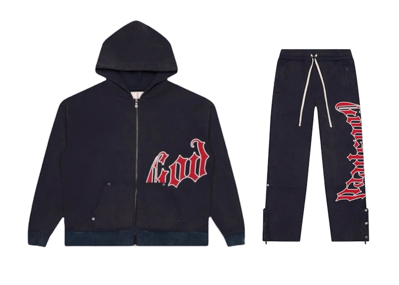 Godspeed OG Logo V2 Sweatsuit Marineblauw