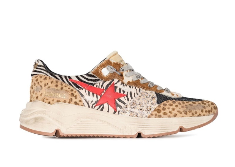 Golden Goose Running Sole Safari Print Multi Multicolor
