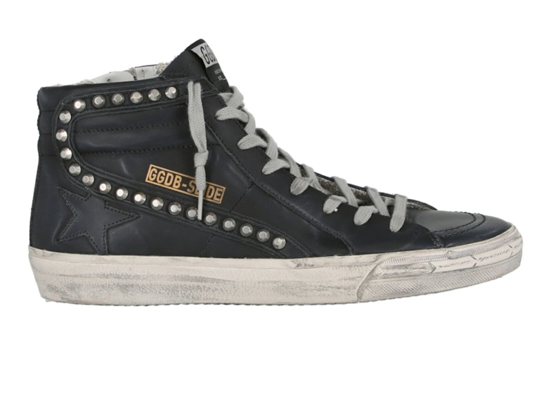 Golden Goose Slide Studded Zwart