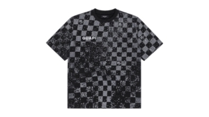 Guapi Checkerboard Tee Zwart