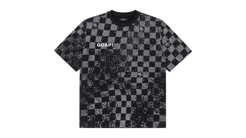 Guapi Checkerboard Tee Zwart