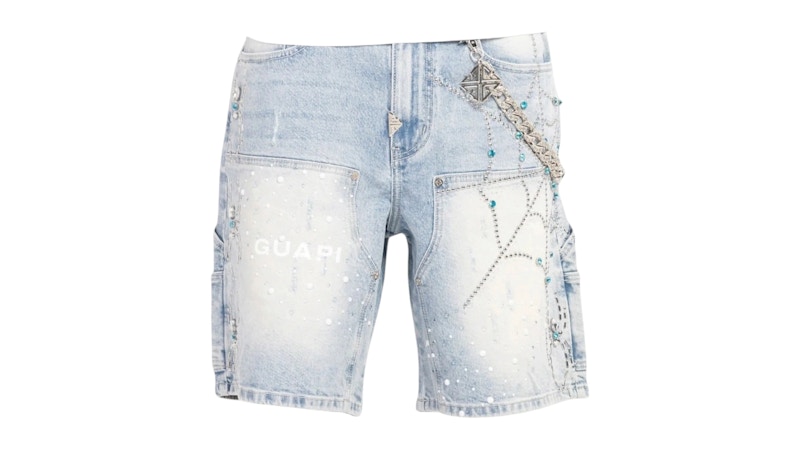 Guapi Spider Shorts Aqua Blauw