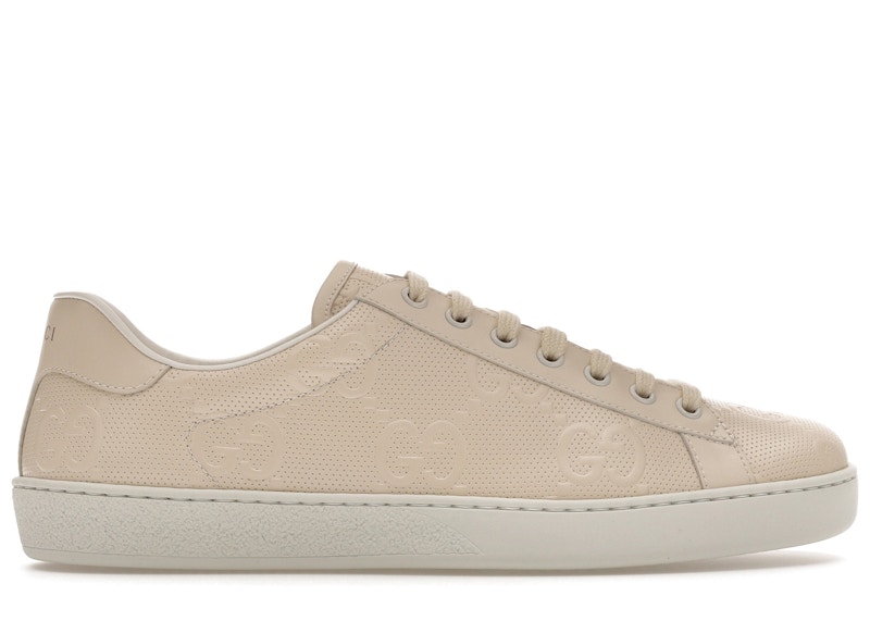 Gucci Ace Embossed GG Wit