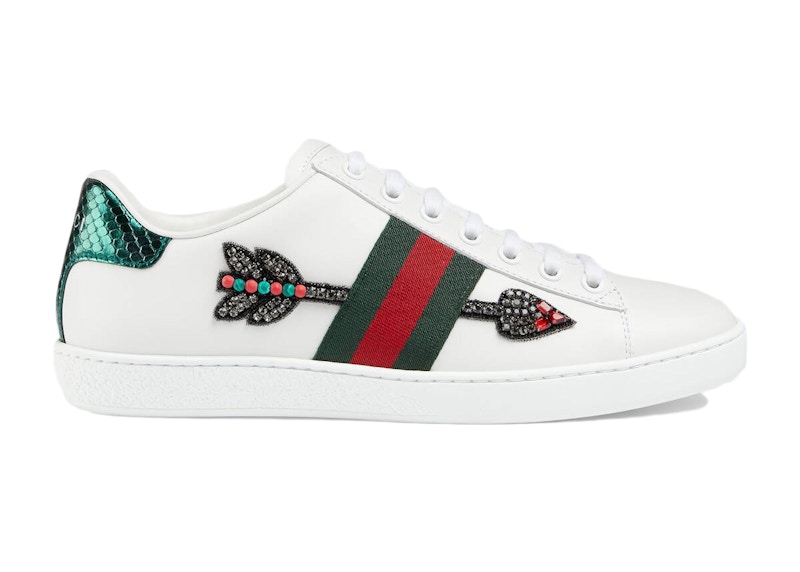 Gucci Ace Embroidered Arrow Groen