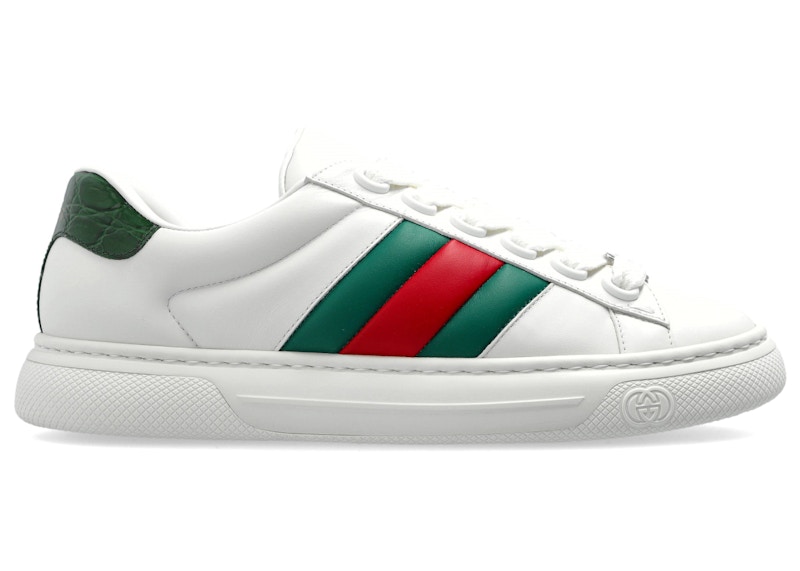 Gucci Ace Web Strap Groen