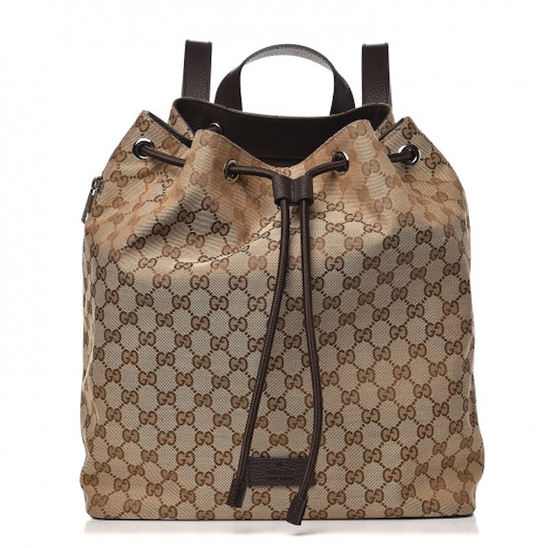 Gucci Drawstring Backpack Monogram GG