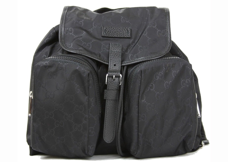 Gucci Backpack GG Nylon Medium Zwart