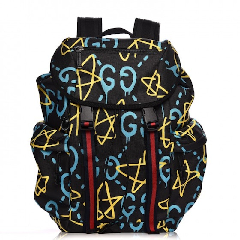 Gucci GucciGhost Techpack Backpack Graffiti Print