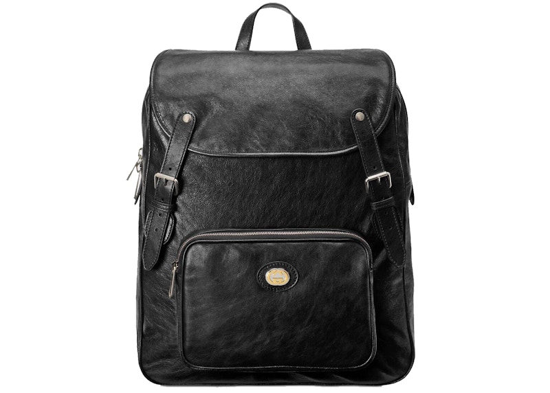 Gucci Backpack Soft Leather Medium Zwart