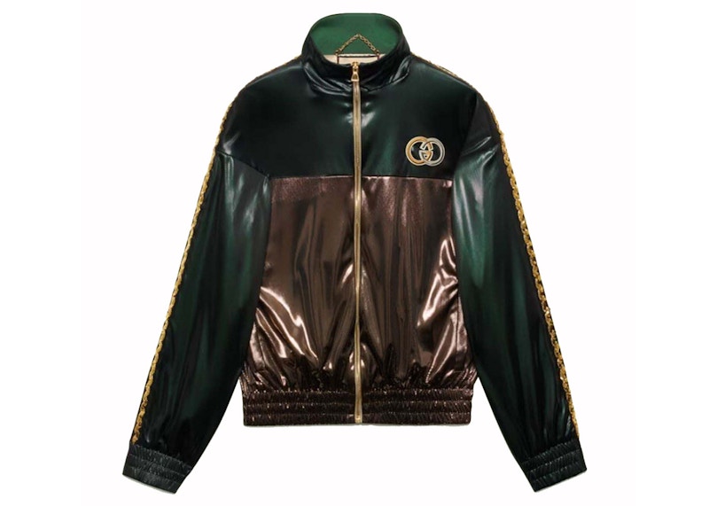 Gucci Bi-Color Logo Jacket Groen