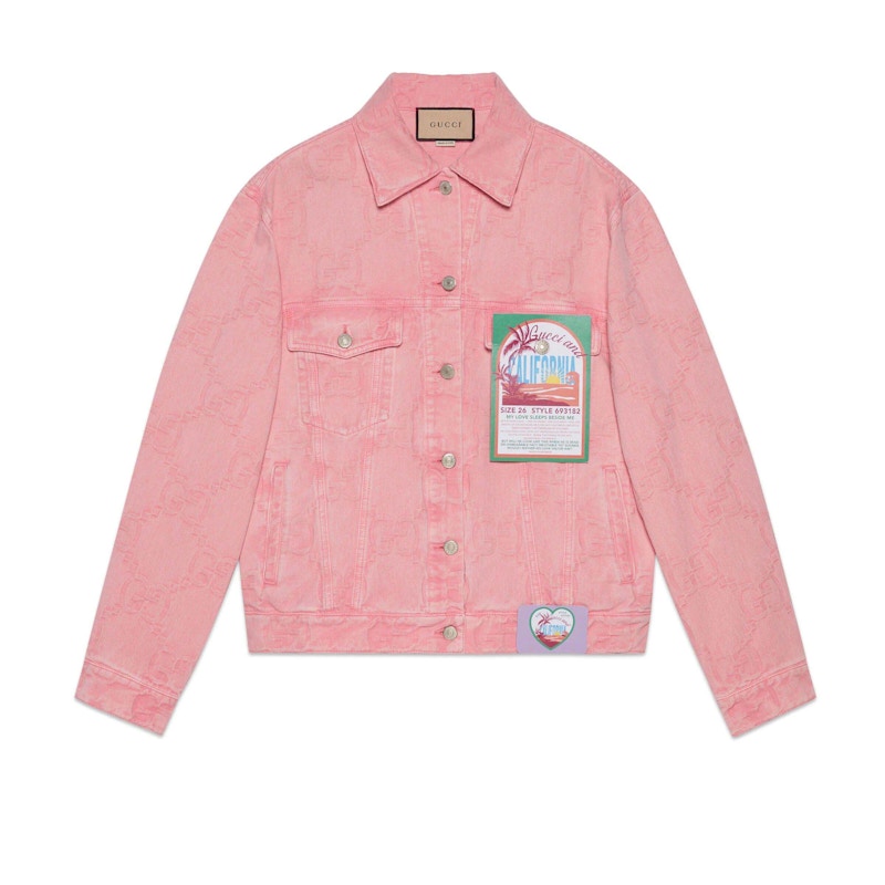Gucci California GG Supreme Pattern Jacket Roze
