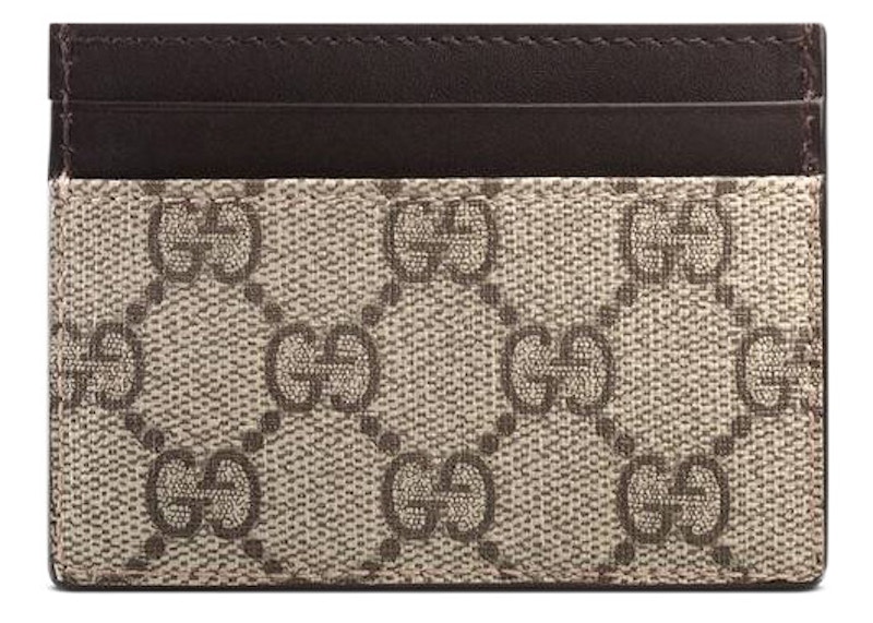 Gucci Card Case Supreme Dark Bruin
