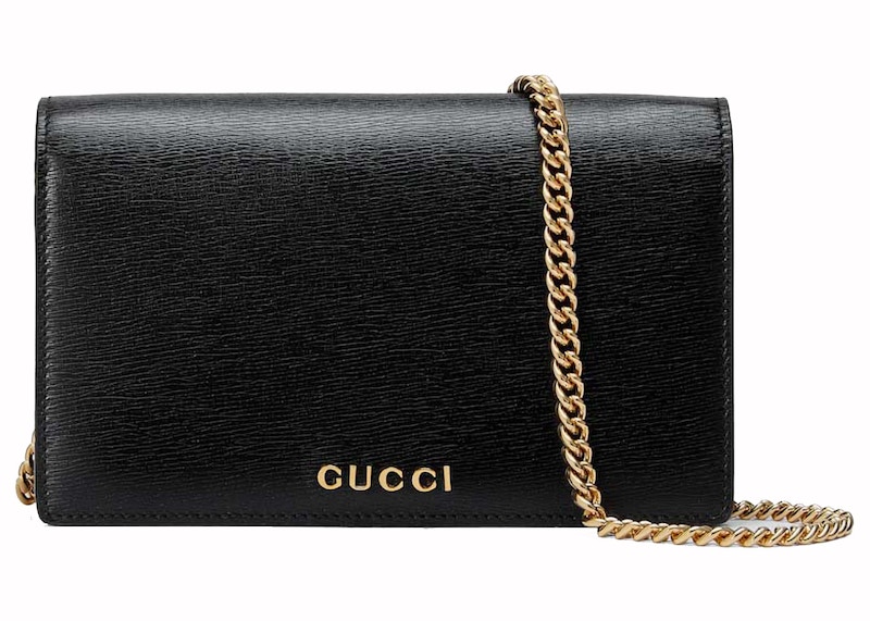 Gucci Chain Wallet Zwart