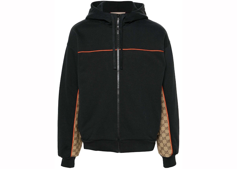 Gucci Contrast Insert Jacket Zwart