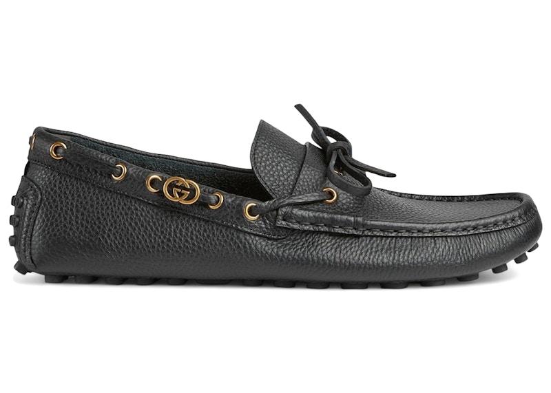 Gucci Driver Loafers Interlocking G Zwart