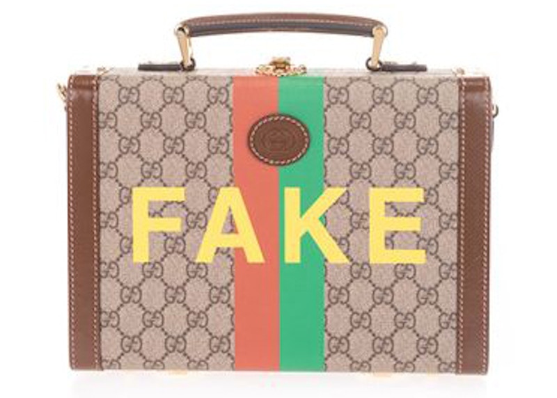 Gucci ‘Fake/Not’ Print Crossbody Bag Multi Multicolor