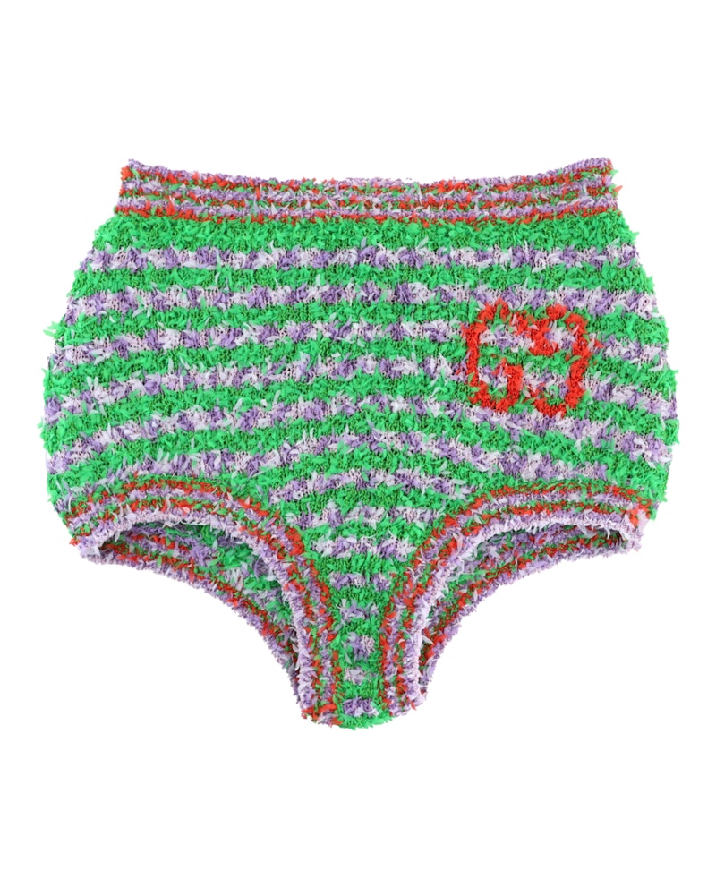 Gucci Fuzzy Striped Briefs Groen