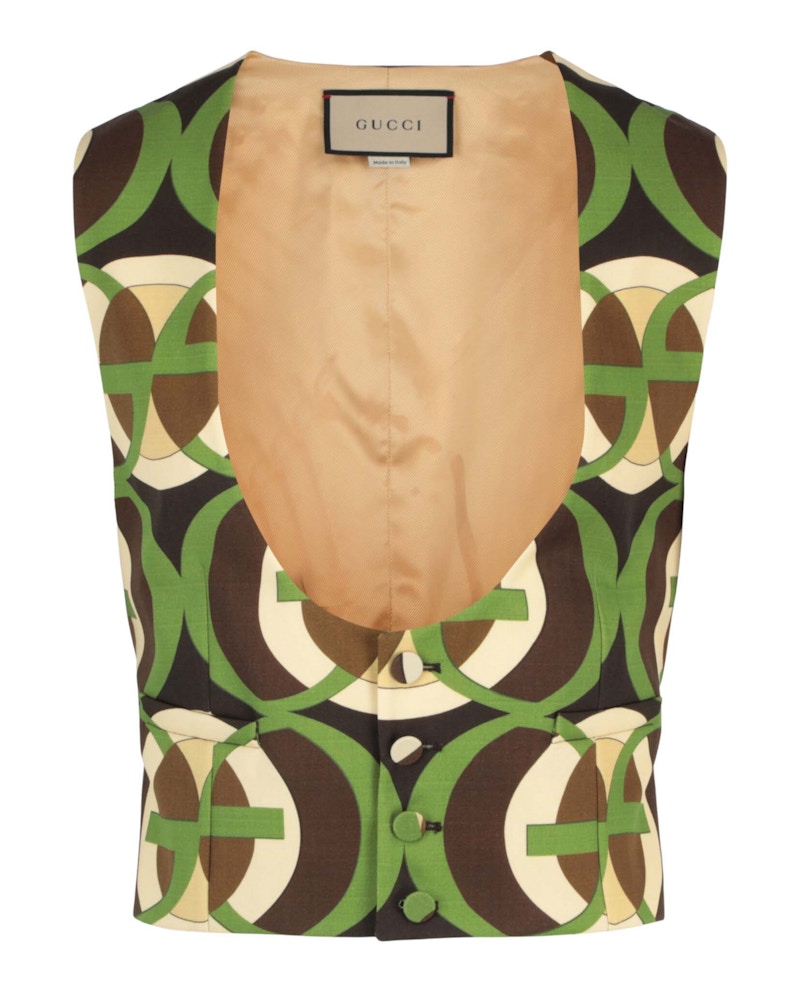 Gucci G Pattern Vest Groen