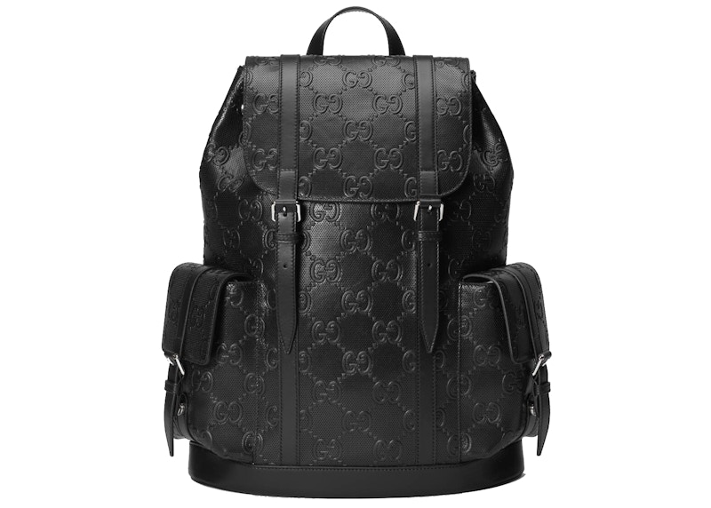 Gucci GG Embossed Backpack Zwart