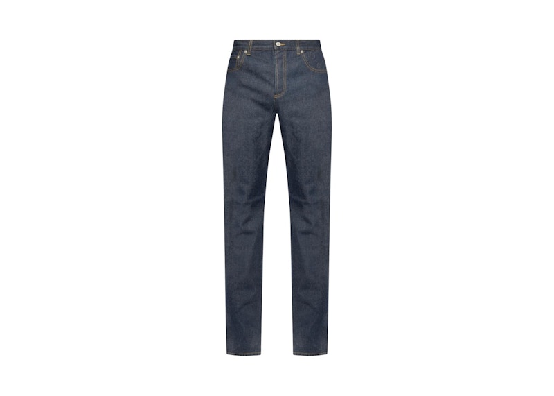 Gucci GG Embossed Detail Jeans Blauw