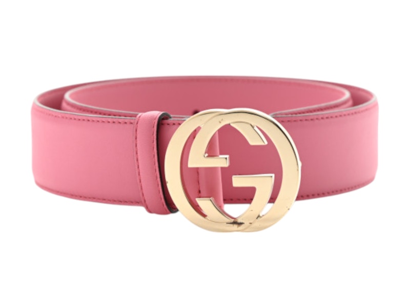 Gucci GG Interlocking 1W Belt Roze