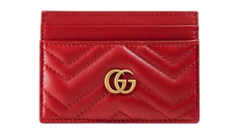 Gucci GG Marmont Card Case Rood