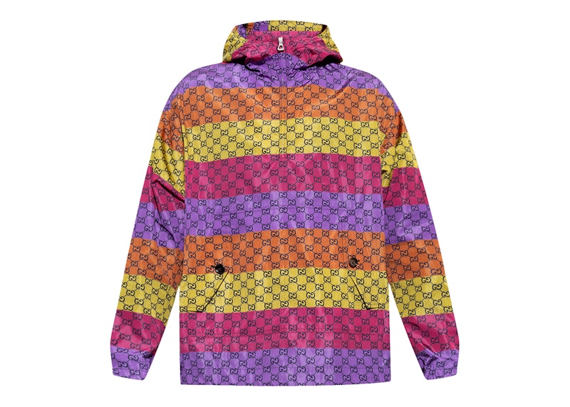 Gucci GG Print Hooded Jacket Multi Multicolor
