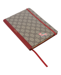 Gucci GG Supreme And Whimsy Derpy Cat Notebook Multi Multicolor