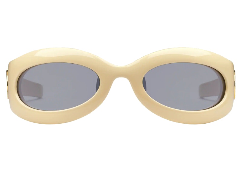 Gucci Geometric-Frame Sunglasses Shiny Geel