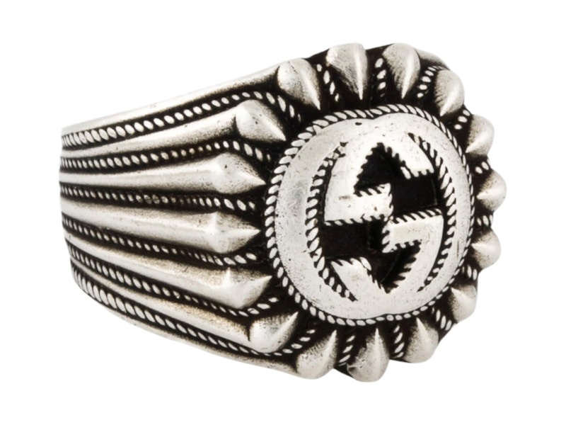 Gucci Interlock GG Radius Ring Zilver