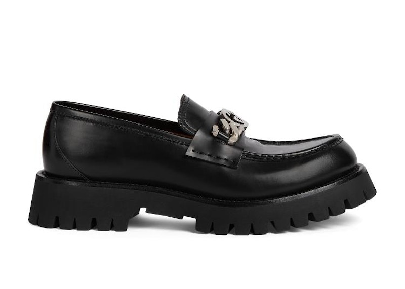 Gucci Interlocking G Chain Loafer Zwart