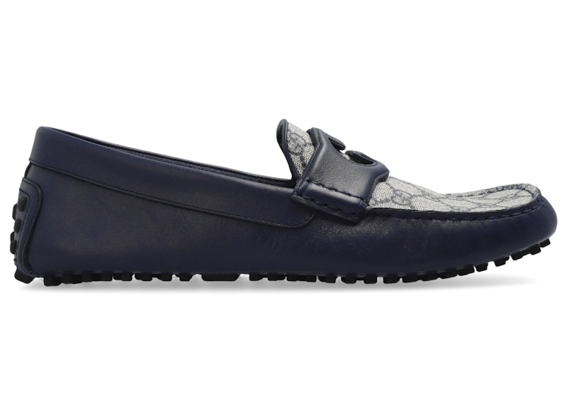 Gucci Interlocking G Driver Loafer Blauw