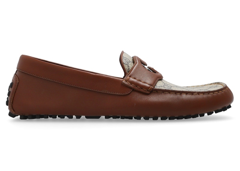 Gucci Interlocking G Driver Loafer Bruin