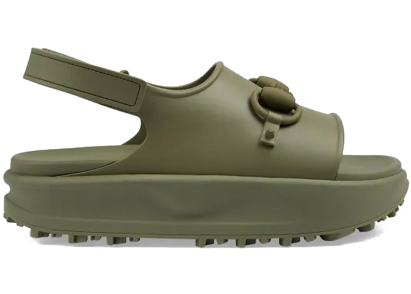Gucci Interlocking G Platform Sandal Groen
