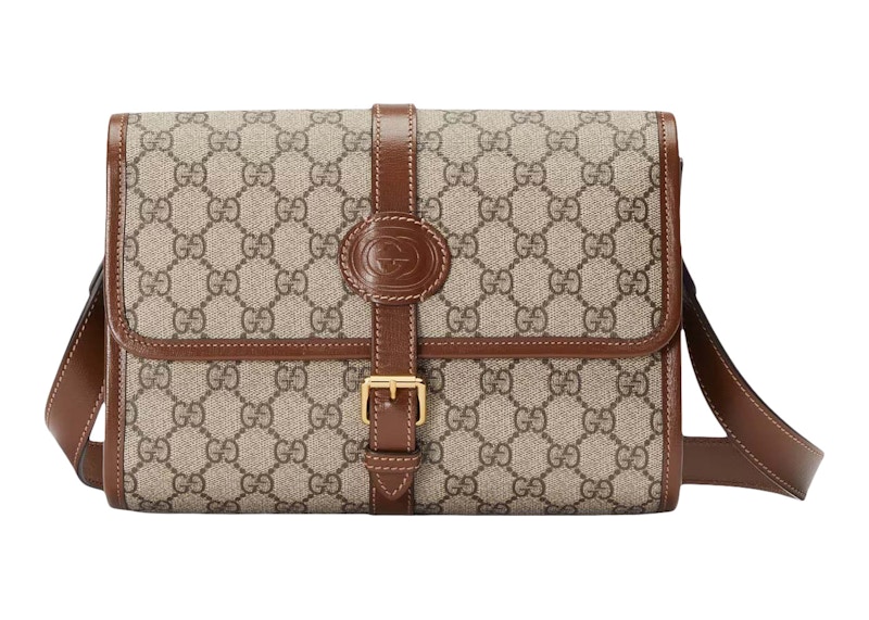 Gucci Interlocking GG Messenger /Ebony Beige