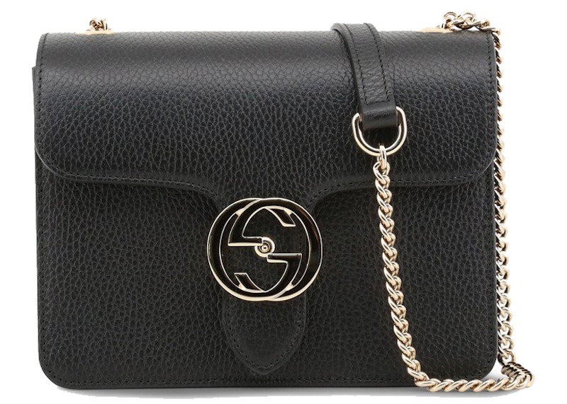 Gucci Interlocking GG Shoulder Bag Zwart