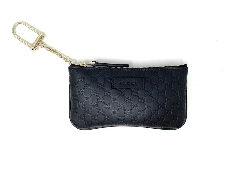 Gucci Key Pouch Microguccissima Zwart