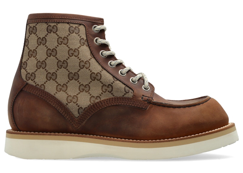 Gucci Laced Ankle Boot Bruin