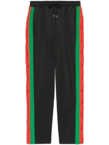 Gucci Logo-Patch Drawstring Track Pants /Multi Multicolor