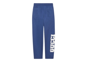 Gucci Logo-Print Drawstring Track Pants Blauw