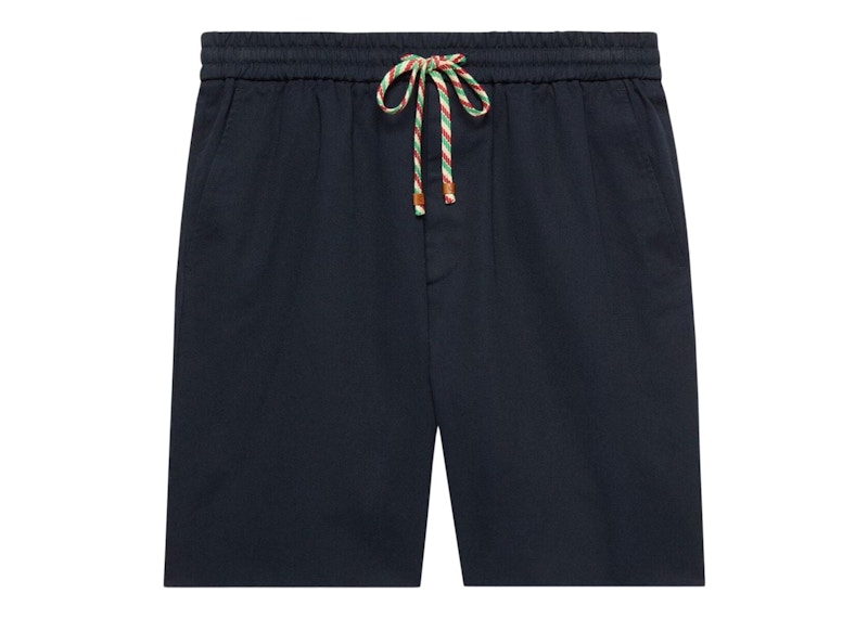 Gucci Logo-Print Shorts Blauw