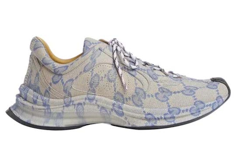 Gucci Monogram Run Sneaker Blauw