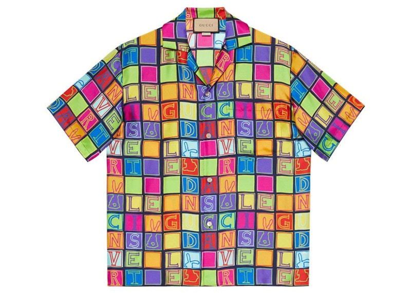 Gucci Multicolour Silk Shirt Multi Multicolor