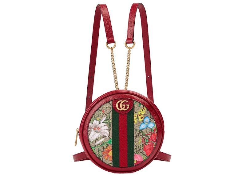Gucci Ophidia Backpack GG Flora Mini Rood