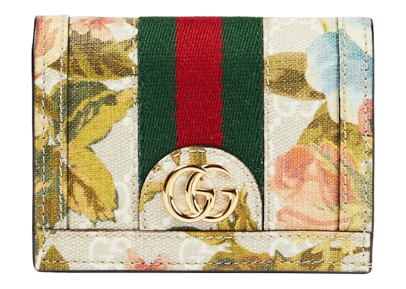 Gucci Ophidia GG Floral Card Case Multi Multicolor